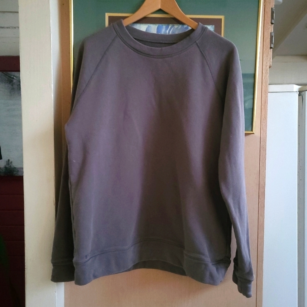 BYLT Basics Charcoal Crewneck Sweater Ribbed Trim